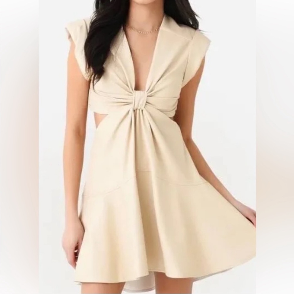 A.L.C. Lexi Cutout Mini Dress in Cream